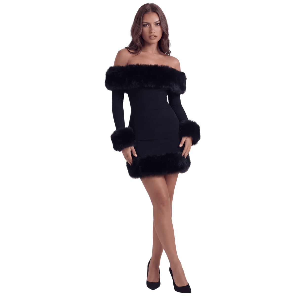 The Onyx Pleated Slit Maxi