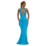 The Midnight V-Drape Maxi