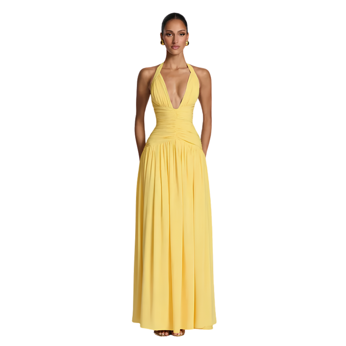 The Sunbeam Plunge Split Maxi