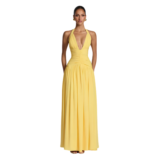 The Sunbeam Plunge Split Maxi