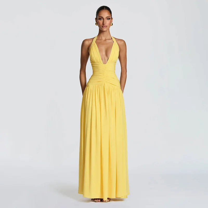 The Sunbeam Plunge Split Maxi